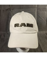 RAM (Dodge) Dealership Baseball Hat White OSFM Slideback Ramhead Logo Fr... - £7.86 GBP