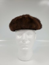 Vtg Pierre Renaud 1950s Soft Plush Luxe Rabbit Fur Pill Box  Cap Nice! - £24.28 GBP