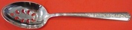 Rambler Rose by Towle Sterling Silver Serving Spoon Pierced 9-Hole 8 1/2&quot; Custom - £84.85 GBP