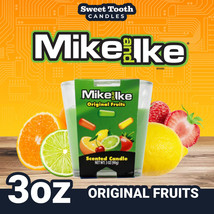 Candle - Mike &amp; Ike Scented Candle 3oz -  MIKE &amp; IKE ORIGINAL FRUITS 3 O... - £7.95 GBP