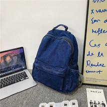 2022 New Denim Women Backpack Retro Travel Bagpack Large Capacity Backbag Colleg - £49.08 GBP