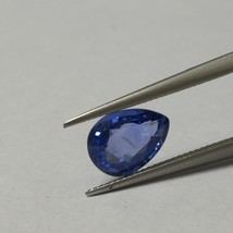 Certified Natural Ceylon Blue Sapphire 8.12x5.87mm Pears Facet Cut 1.29 Carat VS - £555.25 GBP