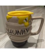 Disney Winnie The Pooh Hunny Pot Ceramic Travel Mug New - $43.56