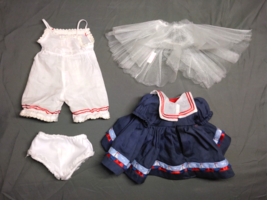 Terri Lee Girl Doll Clothing - Adorable Dress and Undergarments - Red/White/Blue - £40.42 GBP