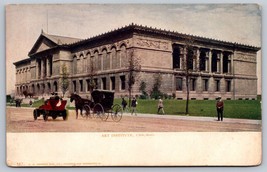 Postcard IL Illinois Chicago Art Institute Early 1900s Buggy Undivided - £5.53 GBP