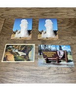Vintage Lot of 4 Yellowstone National Park Postcards Old Tourist Faithfu... - $13.79 CAD