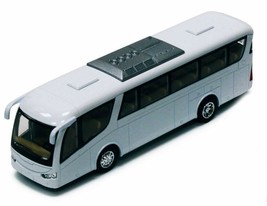 New 7&quot; Coach Tour Travel Diecast Model Toy Bus Pull Action No Decal USA ... - $19.96