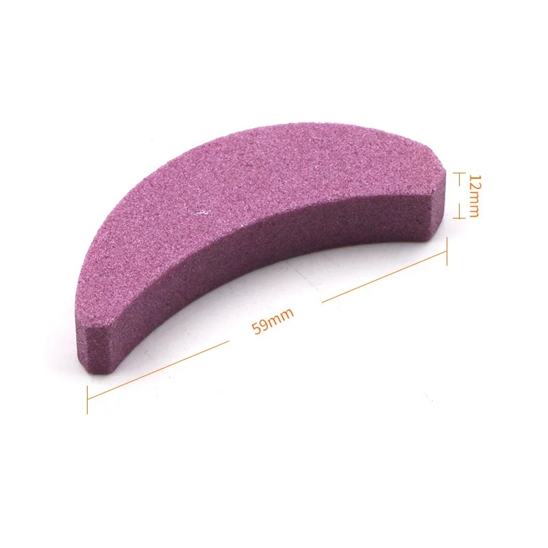 Crescent-shaped pink whetstone, portable chain saw sharpener whetstone, whetston - $162.00