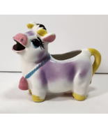 Vintage Purple Cow Creamer Ceramic Japan MCM Decor Kitsch Anthropomorphic - $12.19