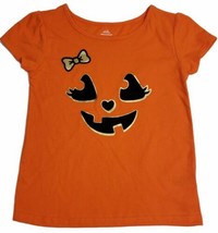 Baby Girl Halloween Cute Pumpkin Orange Short Sleeve T-Shirt Top 4T/NP4 NWT - £6.18 GBP