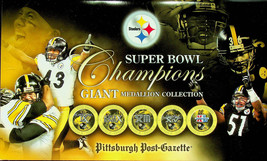 Super Bowl Champions Giant Medallion Collection - Pittsburgh Post Gazett... - £13.95 GBP