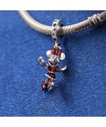 925 Sterling silver Disney Minnie Mouse Ice Skating Dangle Charm 793530C01 - $25.79 CAD