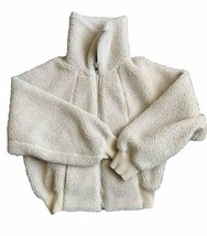 Uniqlo U Beige Sherpa Fleece Full Zip Size Small - £15.45 GBP