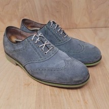 Johnston &amp; Murphy Oxfords Men&#39;s 11 M Gray Suede Casual dress Shoes 20-0947 - $37.87