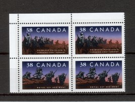 Canada  -  SC#1250a Blank UL  Mint NH  -  38 cent Canadian Infantry Regiments - $2.17