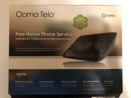 Ooma Telo Free Home Phone Service - Black - New Open Box - $39.99