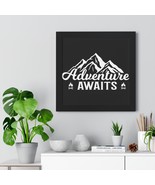 Adventure Awaits Framed Horizontal Poster in MDF Frame with Acrylic Cover - £48.82 GBP+
