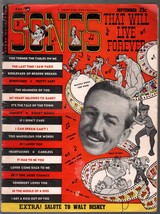 Songs That Will Live Forever 9/1953-Special Disney issue-Mickey Mouse-Bambi-VG- - £74.43 GBP