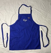 Kroger Grocery Employee Uniform Apron One Size Blue Adjustable - $20.00