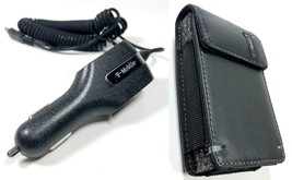 T-Mobile Leather Pouch and Car Charger for Blackberry Curve - £7.95 GBP
