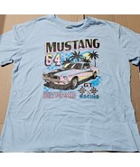 Ford Mustang Juniors Beach Graphic Tee T Shirt Crew Neck Jr. Womens 2XL - £11.36 GBP