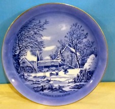 Currier &amp; Ives &quot;The Farmer&#39;s Home Winter Collector Plate - £5.64 GBP