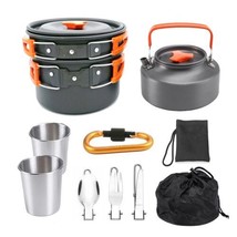 Jasendooer Outdoor Cookware Set Camping Cooker Set Camping Equipment - £33.81 GBP