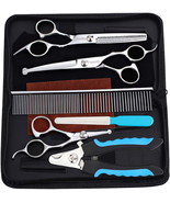 Freewindo Dog Grooming Scissors Kit, Safety round Tip Heavy Duty Stainle... - £26.47 GBP