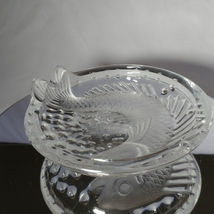 Lalique Concarneau KOI FISH 6” Ashtray  Signed Authentic 6" image 10