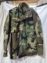 Us Army Woodland Camo M-65 Field Jacket Size Small Regular - £27.25 GBP