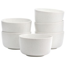 Studio 3B Mio 6 Piece 5.5 Inch Round Stoneware Bowl Set in Sea Salt - $40.95