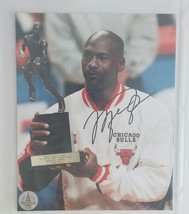 MICHAEL JORDAN CHICAGO BULLS AUTOGRAPHED HAND SIGNED 8x10 PHOTO COA - £252.07 GBP