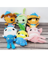 Octonauts 7&quot; Plush Lot (6) Kwazii Turnip Inkling Dashi Tweak Cpt. Barnac... - £19.78 GBP