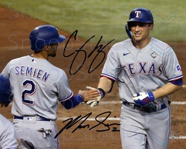 Corey Seager Marcus Semien Signed 8x10 Glossy Photo Autograph RP Signature Print - £13.54 GBP