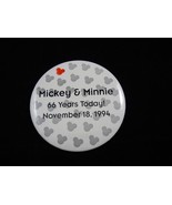 Mickey &amp; Minnie 66 Years Today! 1994 Pin Button - €9,37 EUR