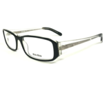 Miu Gafas Monturas VMU20C 2AF-1O1 Negro Transparente Rectangular 52-15-135 - £110.86 GBP