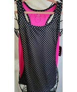 C9 Champion Girl&#39;s Size Large (10-12) Tank ~ Duo Dry ~ Black &amp; White Dot... - $42.10 CAD