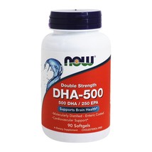 NOW Foods Highest Potency DHA-500, 90 Softgels - £14.91 GBP