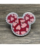 2009 Disney Park Pink Hearts Valentines Day Mickey Icon Pin Trading - €12,82 EUR