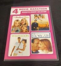 4 Movie Marathon DVD The Perfect Man Head over Heels Wimbledon The Story of Us - £3.71 GBP