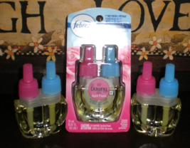 (3) Febreze Plug Dual Scented Oil Refills Downy April Fresh - £14.10 GBP