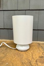 Mini Touch Table Lamp with Fabric Shades, 4-Settings, NEW - $7.87