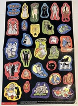 Scholastic Glow In Dark Halloween Sticker Poster - 1988 Vintage - £10.14 GBP