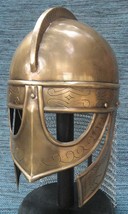 Medieval Viking Helmet Vintage Viking Helmet Equipped w/ Chain-mail Antique helm - £138.96 GBP