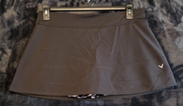 Callaway Skort Womens Size Medium Black Elastic Waist Flat Front Dark Wash Logo - £11.79 GBP
