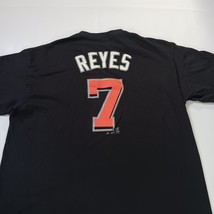 Majestic MLB Miami Marlins Reyes #7 Men's XL Black Cotton Short Sleeve T-Shirt image 12