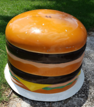 Large Fiberglass Bob&#39;s Big Boy Double Decker Hamburger Advertisement Prop - £1,981.16 GBP