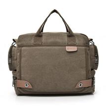 Men&#39;s Canvas Messenger Shoulder Bag Crossbody Sling briefcase Bags Satchel - £28.41 GBP