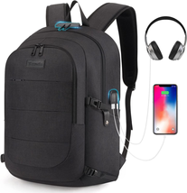 Anti-Theft Travel Laptop Backpack with USB Charging Port, 15.6 Inch - $41.43