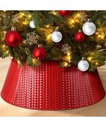 EIMMBD Metal Christmas Tree Collar Basket Skirt 28in Red - $419.70 MXN